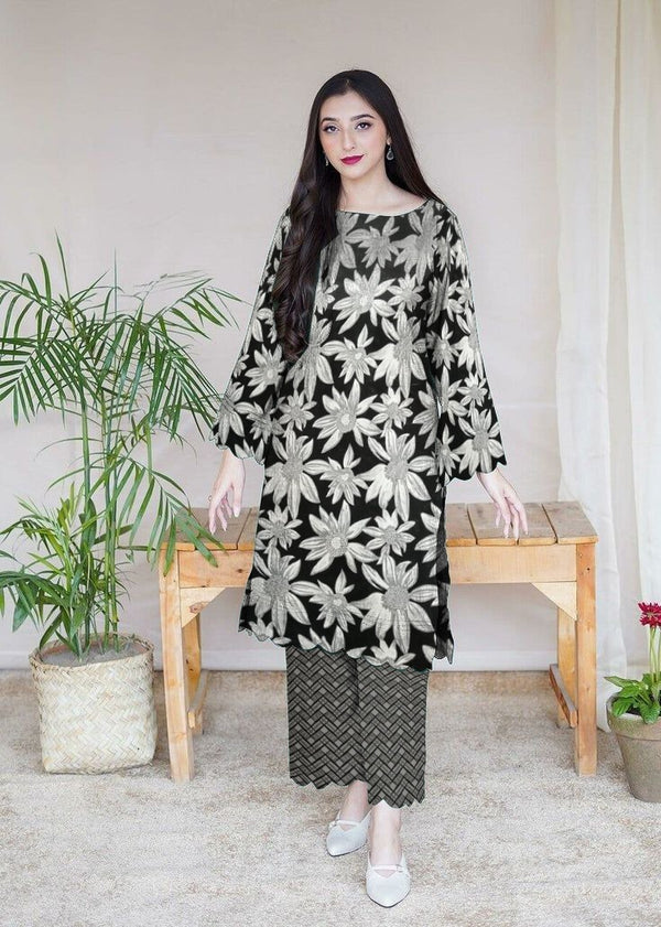 2 Piece Embroidered Suit