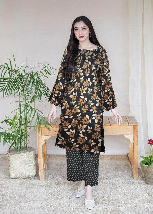 2 Piece Embroidered Suit