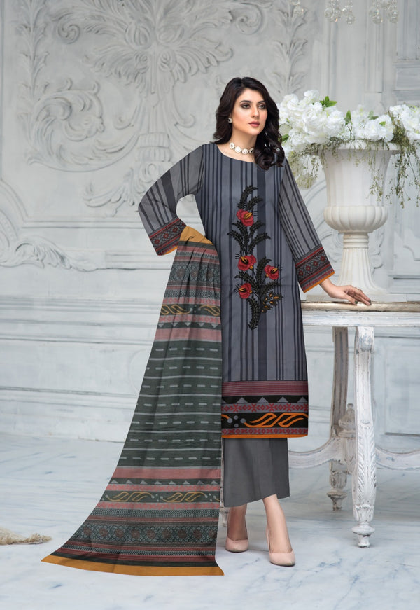 3 Piece – Embroidered Suit