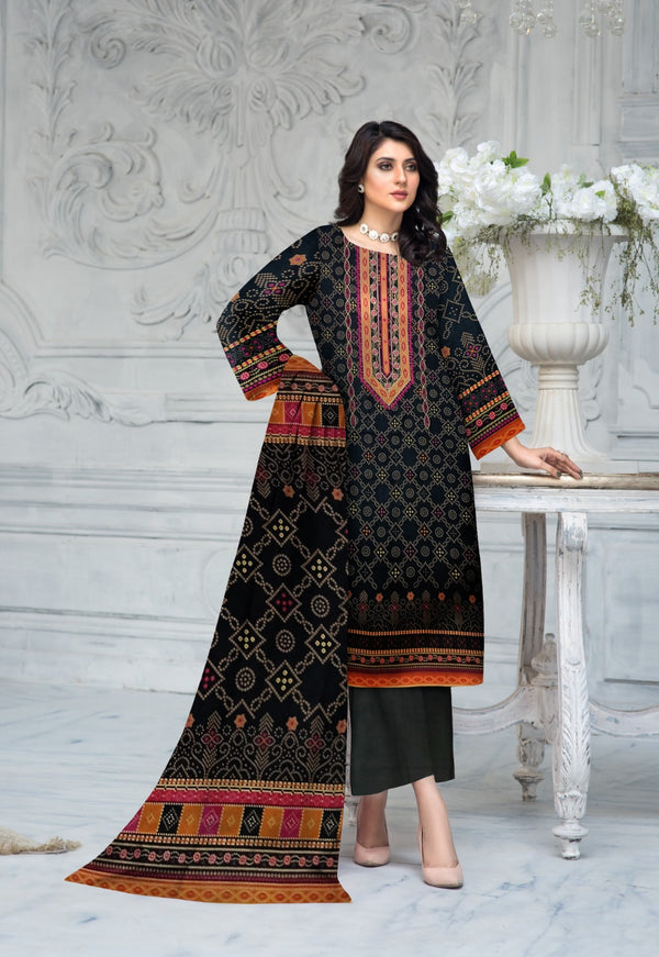 3 Piece – Embroidered Suit