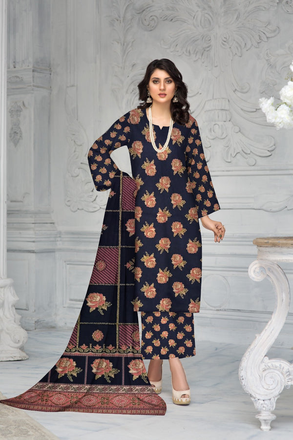 3 Piece – Embroidered Suit