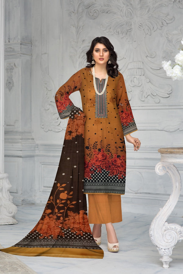 3 Piece – Embroidered Suit